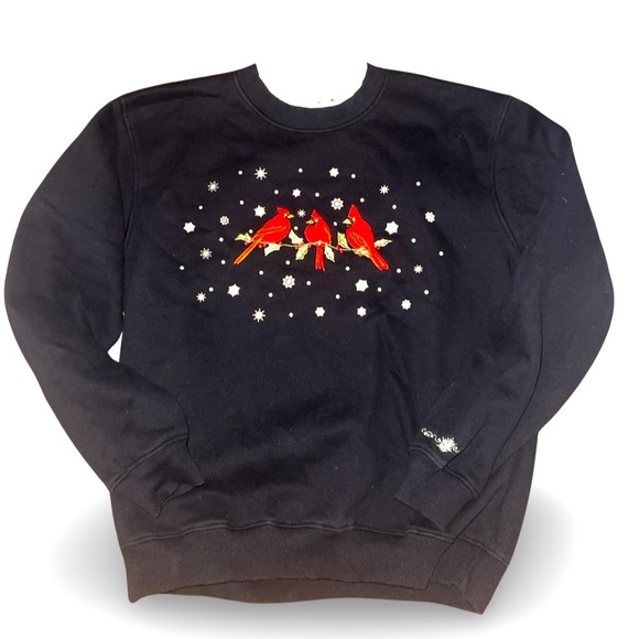 Red Robin’s Knitted Ugly Christmas Sweatshirt: Ladies Medium: Holiday Shirt - Picture 1 of 4